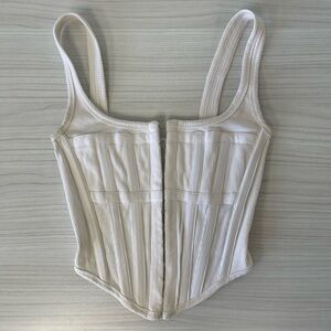 DION LEE BONED CORSET TANK TOP Sz XS